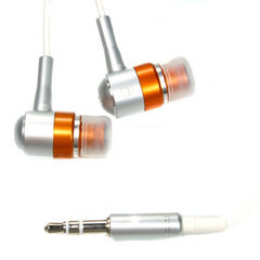 In-Ear Stereo Earbuds (3.5mm Metallic Orange)
