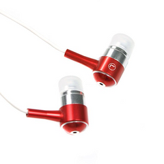 In-Ear Stereo Earbuds (3.5mm Metallic Red)